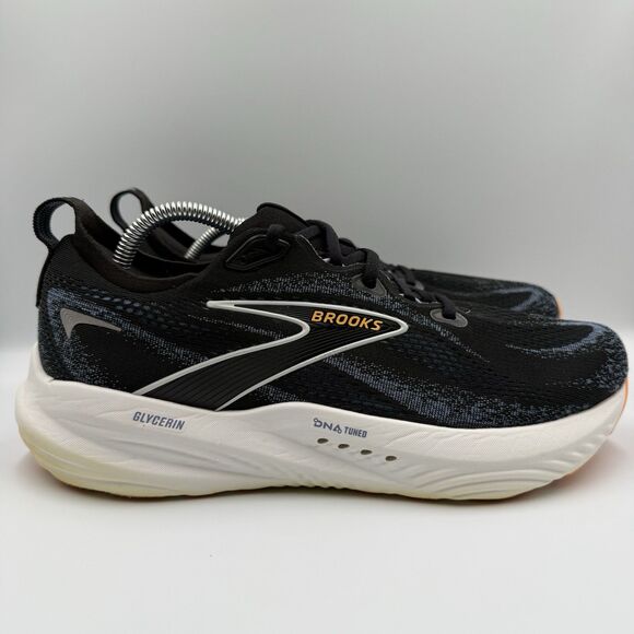 Brooks Other - Brooks Glycerin 22 Mens Size 11 Black White Blue Athletic Running Shoes Sneakers